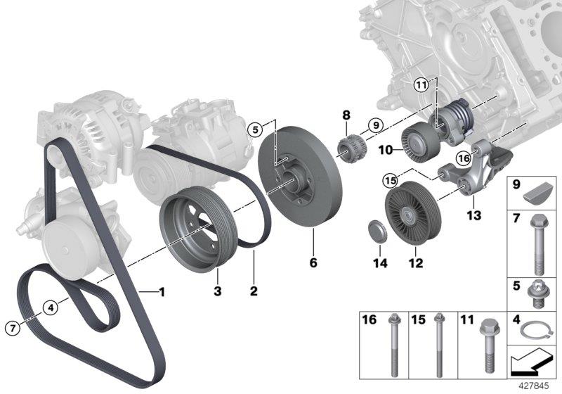 Diagram Belt Drive for your 1995 BMW