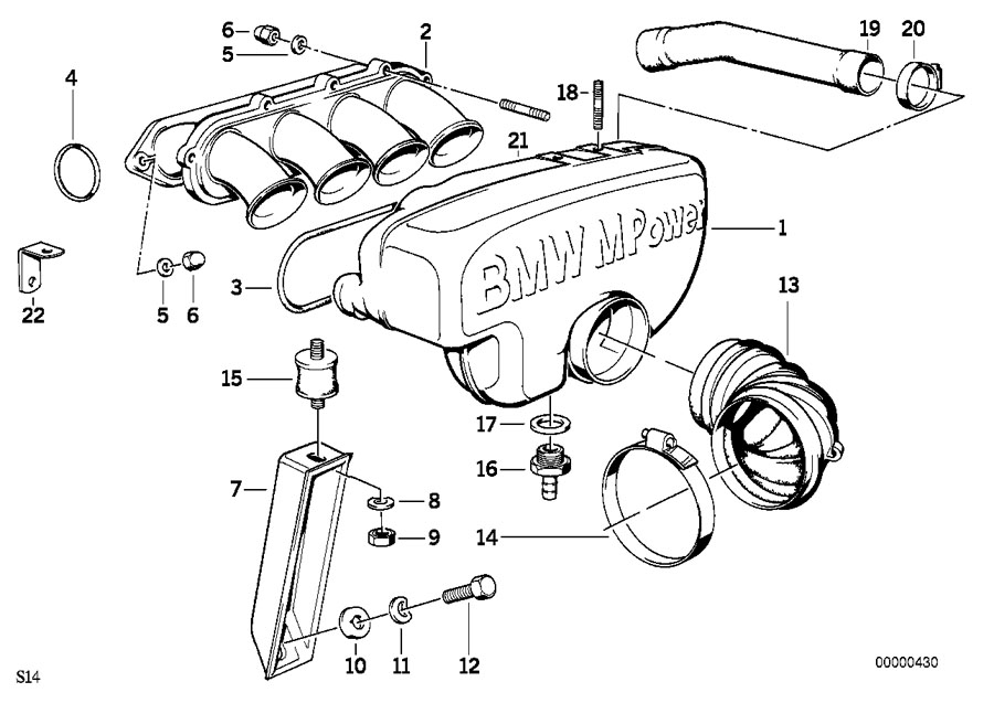 Diagram INT.MANIF.SYST.-AIR ACCUMULATOR for your 2023 BMW X3  30eX 