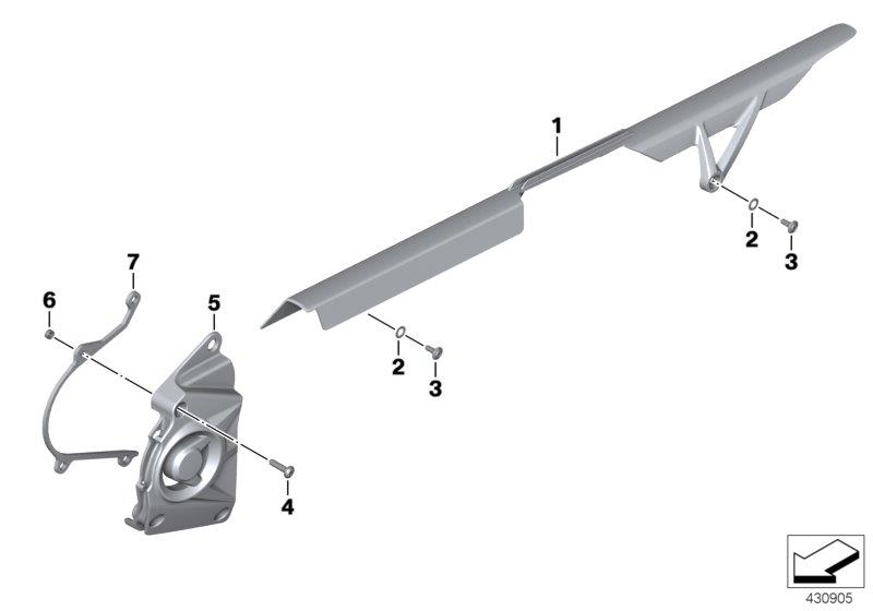 Diagram Chain guard for your 2015 BMW K1600GT   