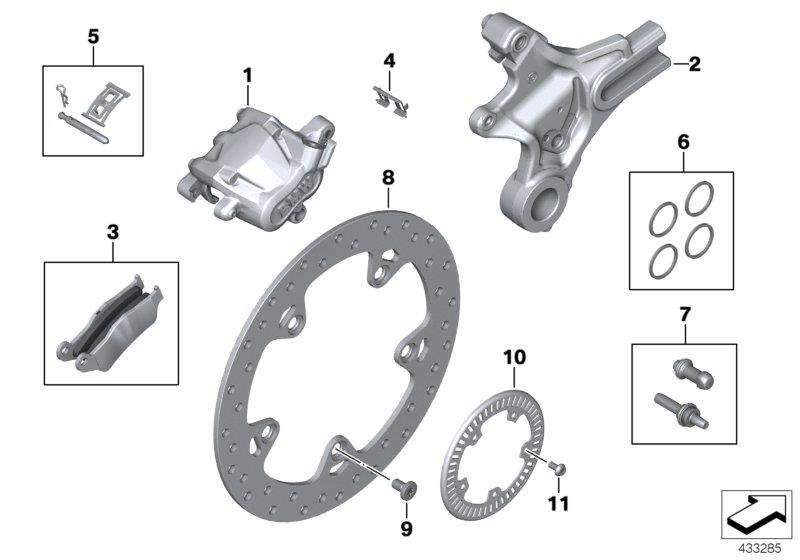 Diagram REAR WHEEL BRAKE for your 2014 BMW R1200R   