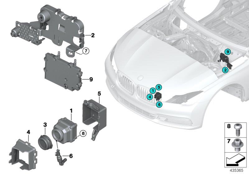 Diagram Night vision camera for your 2006 BMW M6   