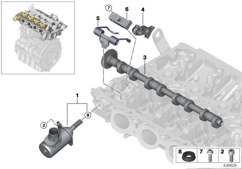 Diagram Valve timing gear,eccentr.shaft,actuator for your 2018 BMW X2   