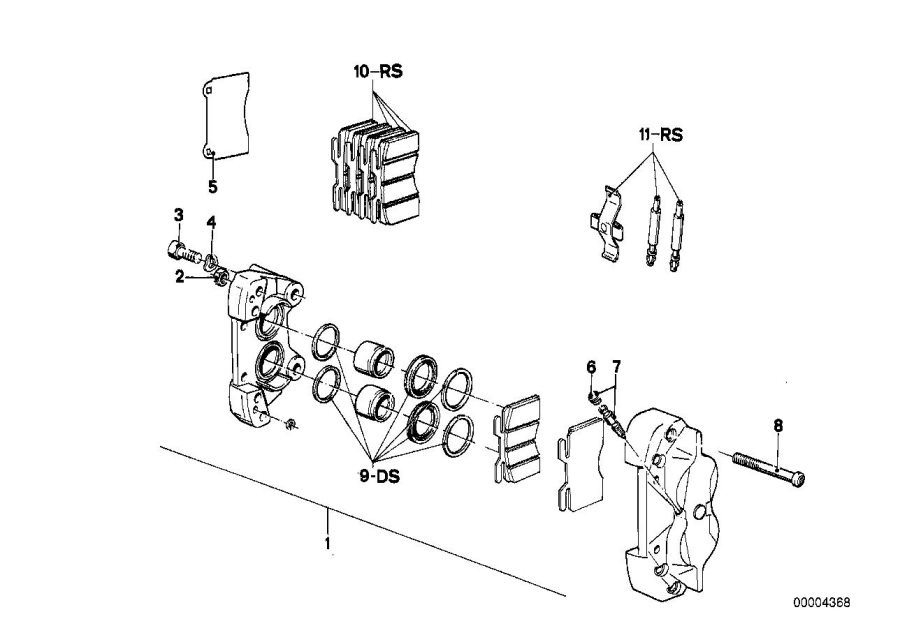 Diagram Front brake for your BMW