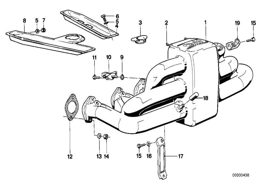 Diagram Intake manifold system for your 1985 BMW 533i   