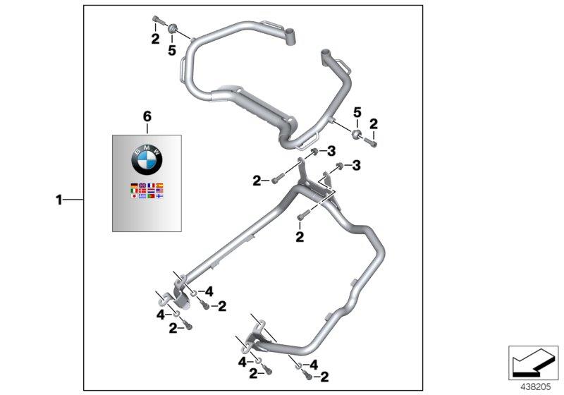 Diagram Set, case holder, Vario case for your 2010 BMW S1000RR   