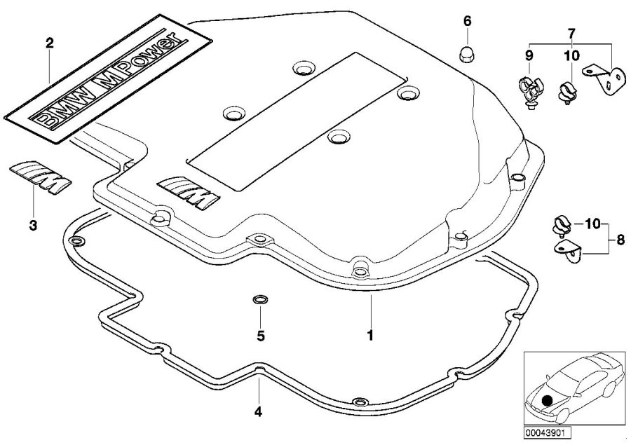 Diagram Intake manifold,air collector upper part for your 2023 BMW X3  30eX 