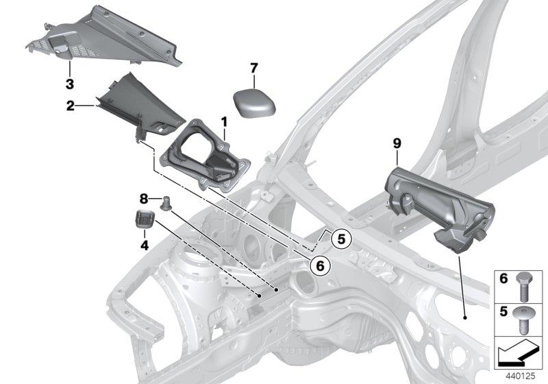 Diagram Various grommets / covers for your 1988 BMW M6   