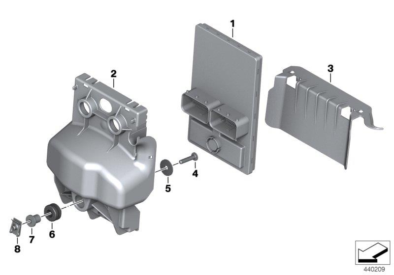 Diagram Central chassis electronics for your BMW F800GT  