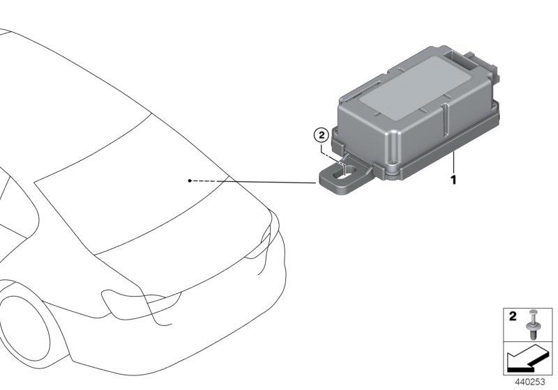 Diagram CONTROL UNIT F RADIO REMOTE CONTROL for your 2018 BMW M6   