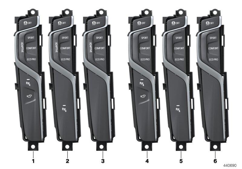 Diagram Operating unit, center console for your BMW