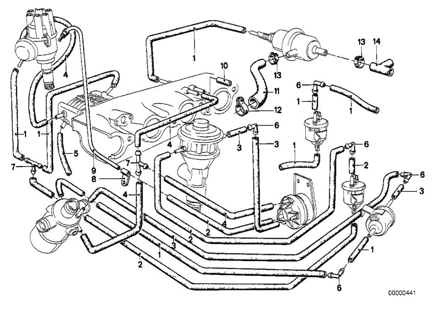 Diagram Vacuum control-agr for your BMW