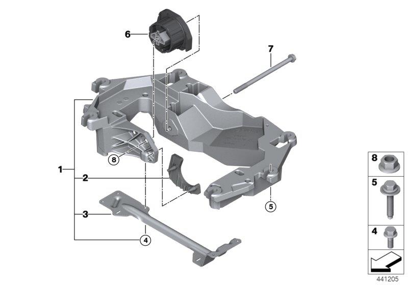 Diagram Gearbox suspension for your 2006 BMW 325Ci   