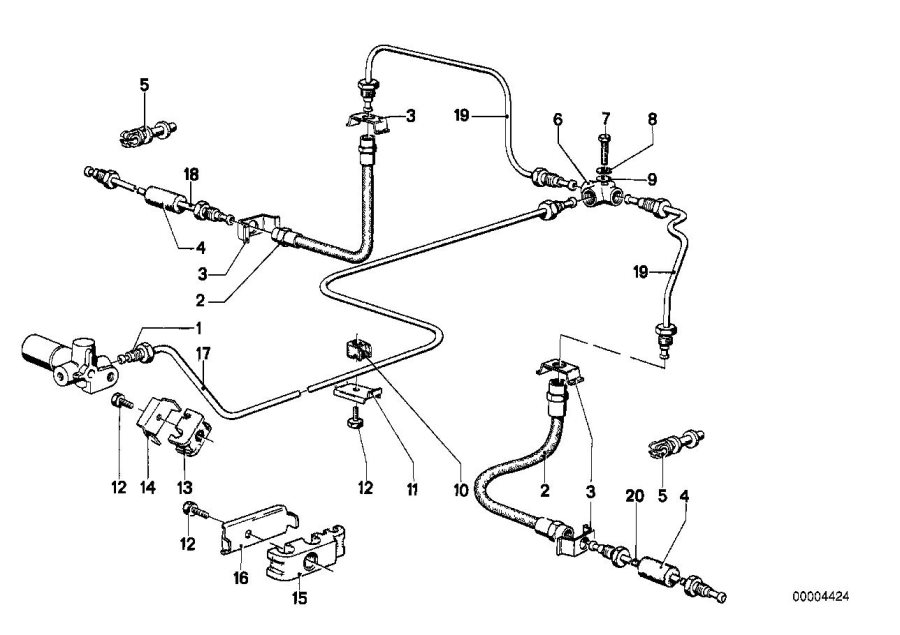 Diagram Brake pipe rear for your 2015 BMW M235i   