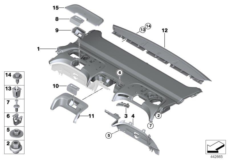 Diagram REAR WINDOW SHELF for your 2007 BMW M6   