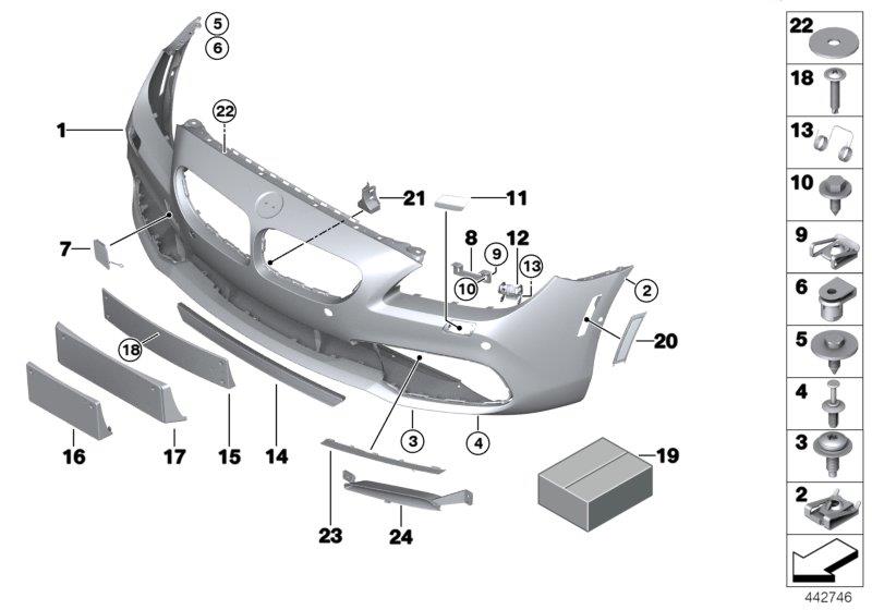Diagram Trim cover, front for your 2009 BMW M6   