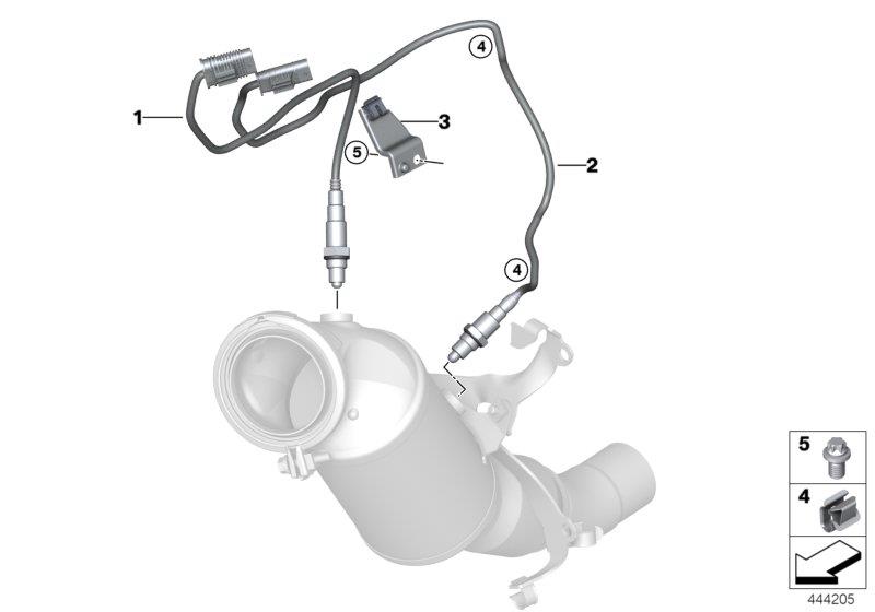 Diagram Lambda Probe Fixings for your 1988 BMW M6   