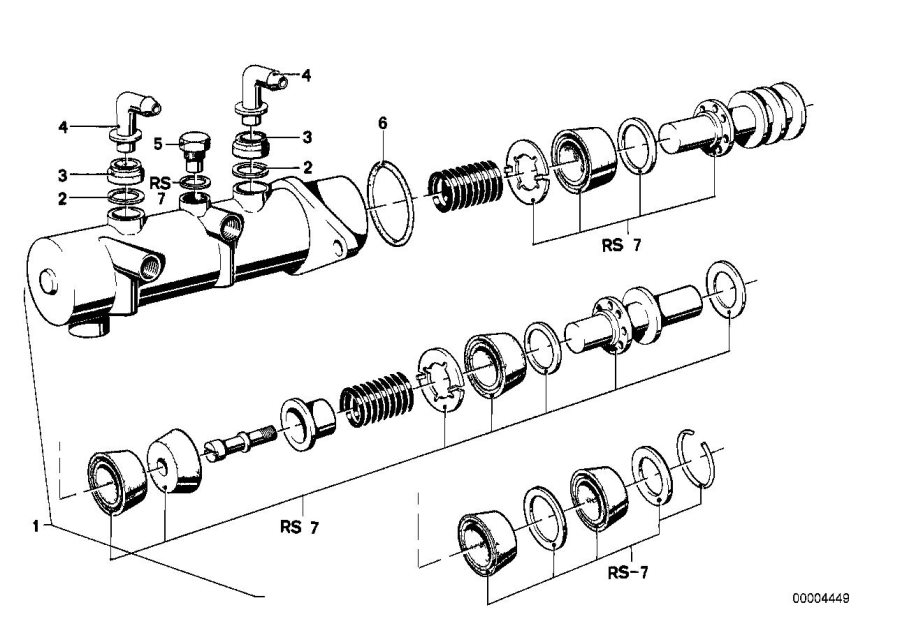 Diagram Brake master cylinder for your 1981 BMW 320i   