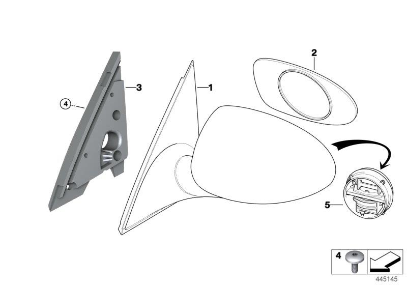 Diagram M Outside mirror for your 2023 BMW X3  30eX 