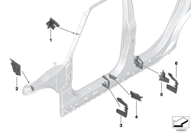 Diagram Cavity shielding, side frame for your MINI