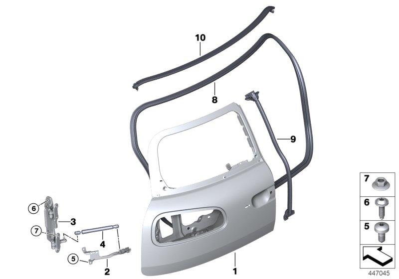 Diagram Splitdoor for your MINI