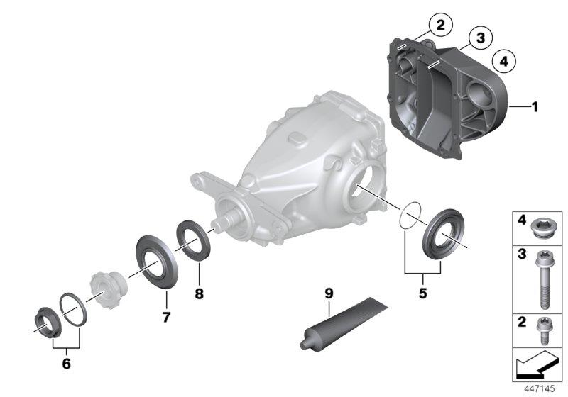 Diagram Rear-axle-drive parts for your 2004 BMW X5   