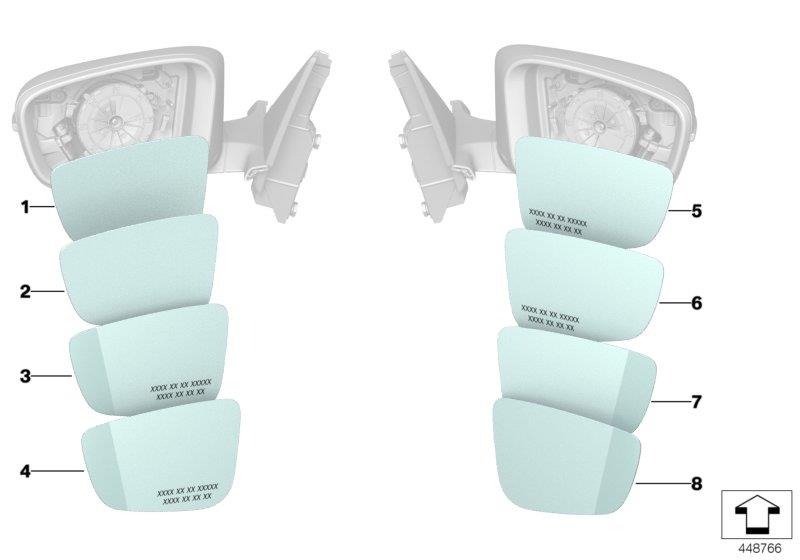 Full size assembly image of MIRROR GLASS (1/2)