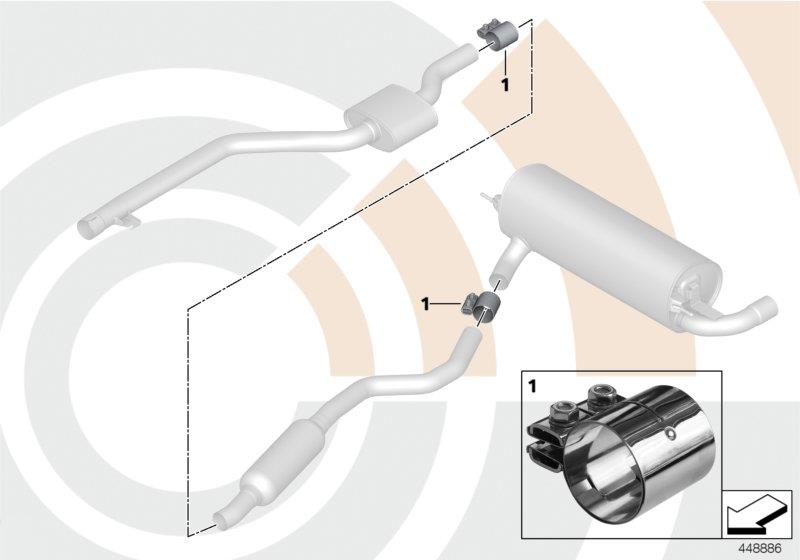 Diagram Repair kit for clamping sleeve for your 2019 BMW 530e   