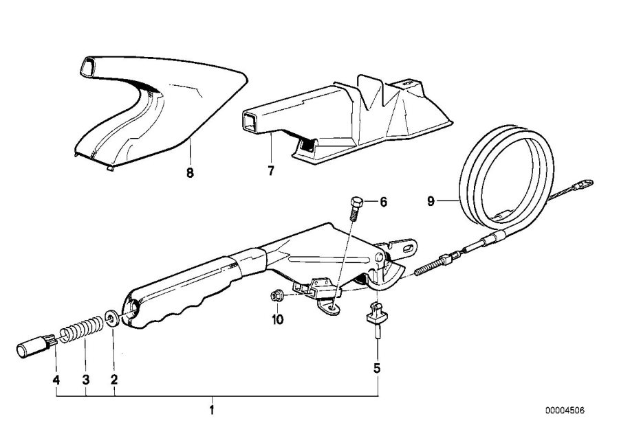 Diagram Handbrake lever for your BMW X2  