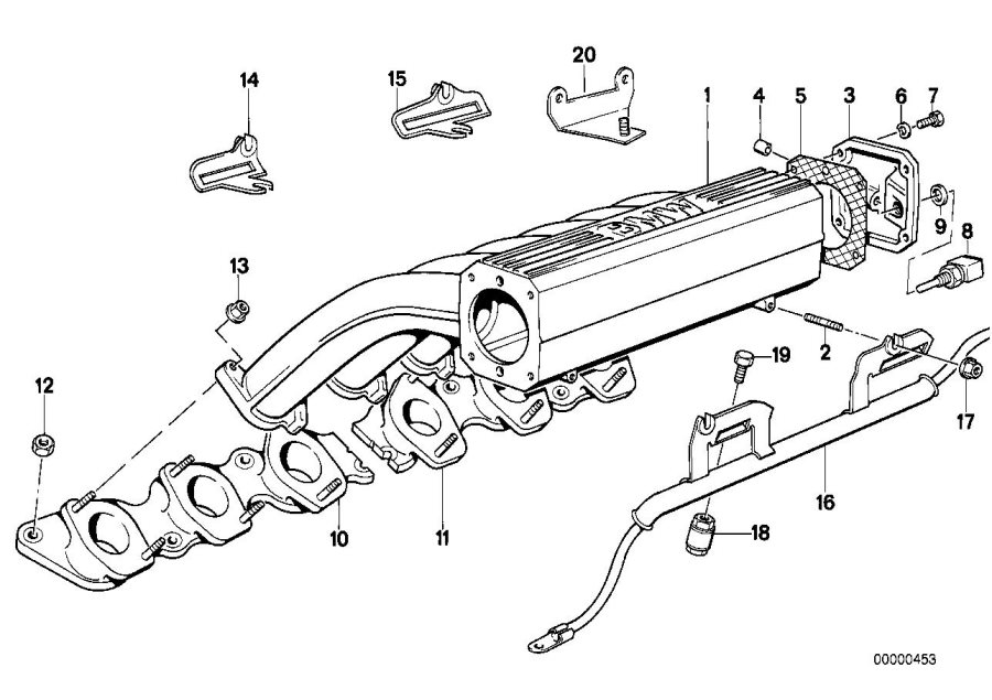 Diagram Intake manifold system for your BMW