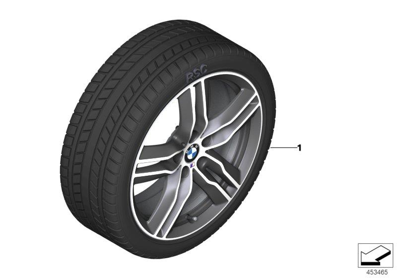Diagram Winter wheel w.tire M doub.sp.570M-18" for your BMW
