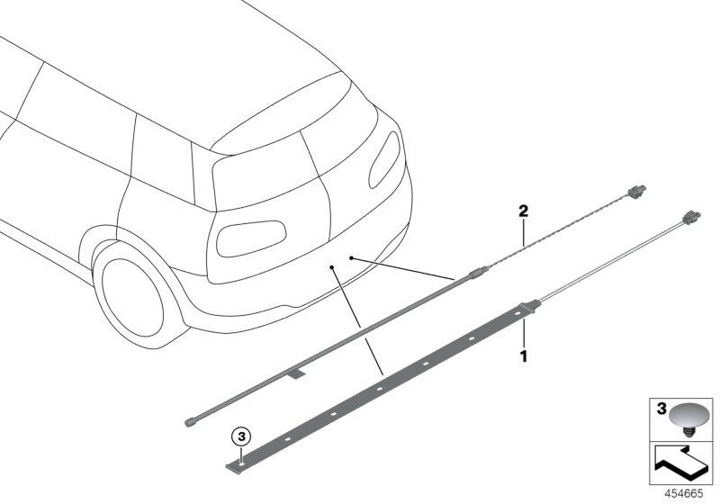 Diagram Sensor wire for Smart Opener for your MINI