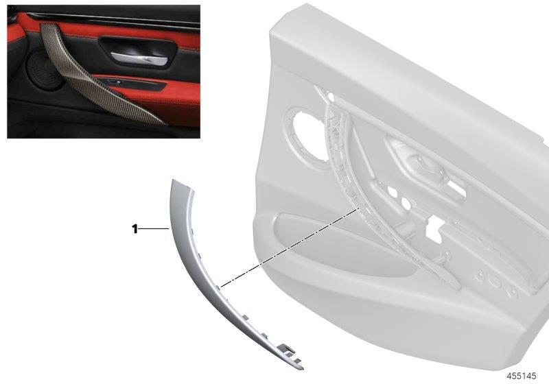 Diagram M Performance door handles for your 2014 BMW M4   