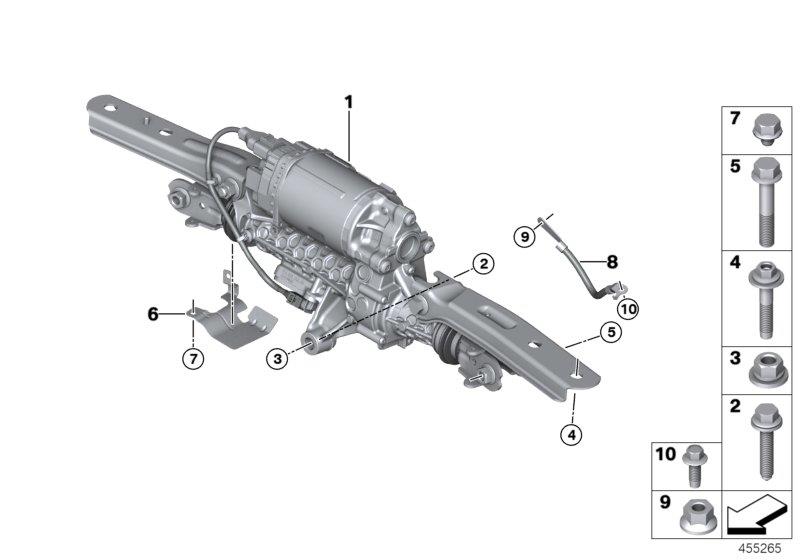 Le diagramme Actionneur HSR/pièces accolées/boîtier pour votre BMW