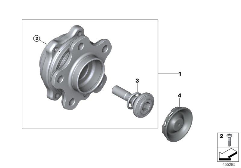 Diagram SIDE SHAFT/WHEEL BEARINGS for your BMW 750iX  