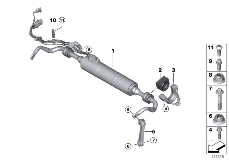 Diagram Rear stabilizer bar/Dynamic Drive for your 2014 BMW M6   