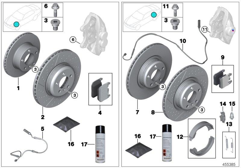 Diagram Brake service for your BMW M4  