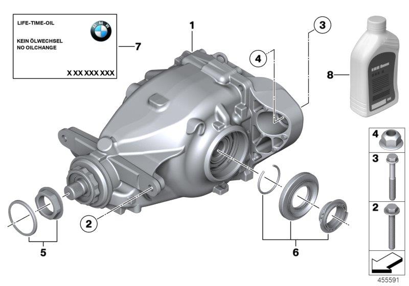 Diagram Rear-axle-drive for your 1988 BMW M6   