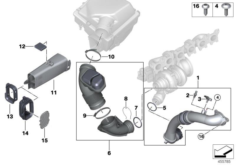 Diagram Air duct for your 2017 BMW 430iX Convertible  