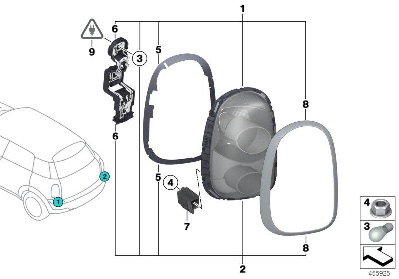 Diagram Rear light for your MINI