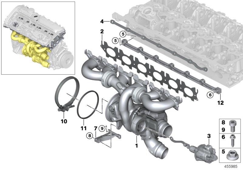 Diagram Turbocharger for your 2009 BMW 750i   