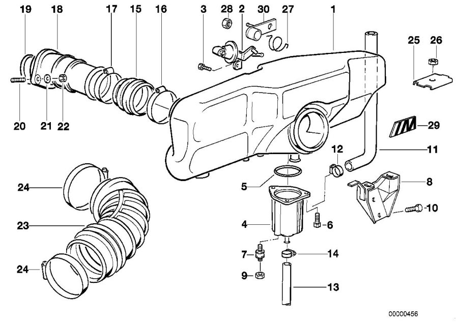 Diagram INT.MANIF.SYST.-AIR ACCUMULATOR for your 2023 BMW X3  30eX 