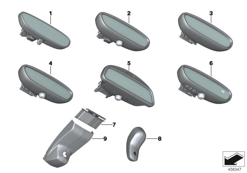 Diagram Interior mirror for your 2018 BMW M6   