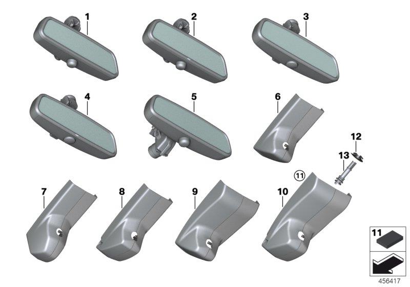 Diagram Interior mirror for your 2009 BMW M6   