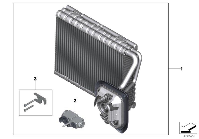 Diagram Evaporator / Expansion valve for your BMW M3  