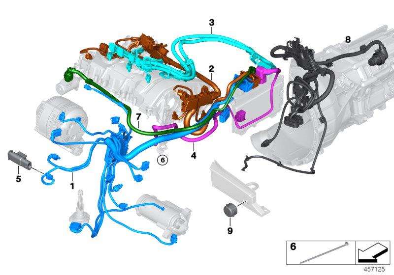 Diagram Engine wiring harness for your BMW