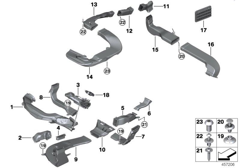 Diagram AIR CHANNEL for your 2006 BMW 550i   