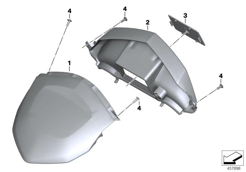 Diagram Instrument cover for Navigator 6 for your 2012 BMW C600 Sport   