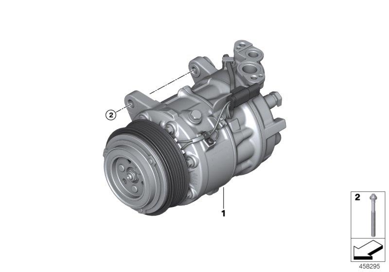 Diagram Air conditioning compressor for your 1988 BMW M6   