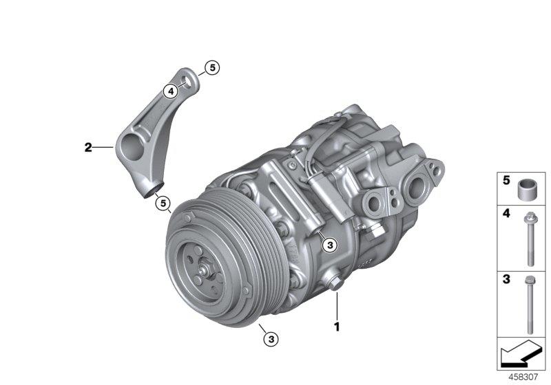 Diagram RP A/C compressor for your BMW