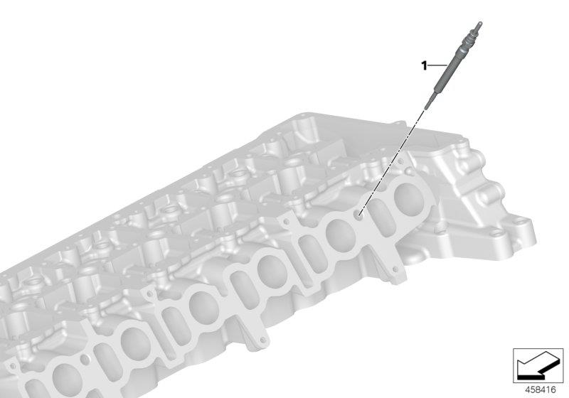 Diagram GLOW PLUG UNIT for your BMW